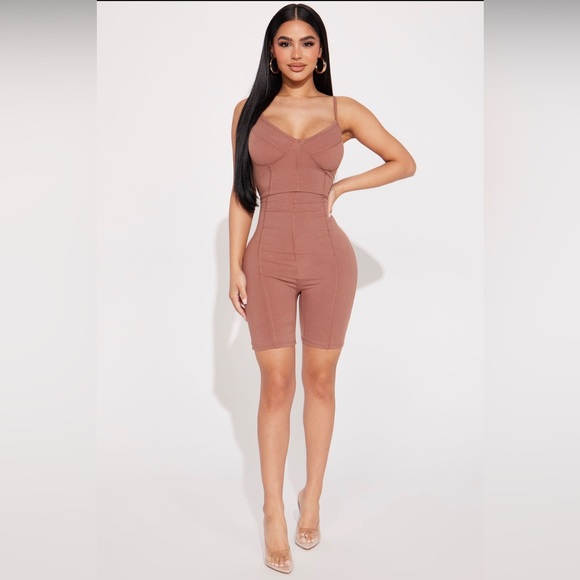 Mocha Romper - Picture 1 of 3